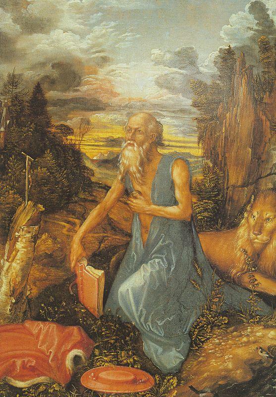 Albrecht Durer St.Jerome in the Wilderness china oil painting image